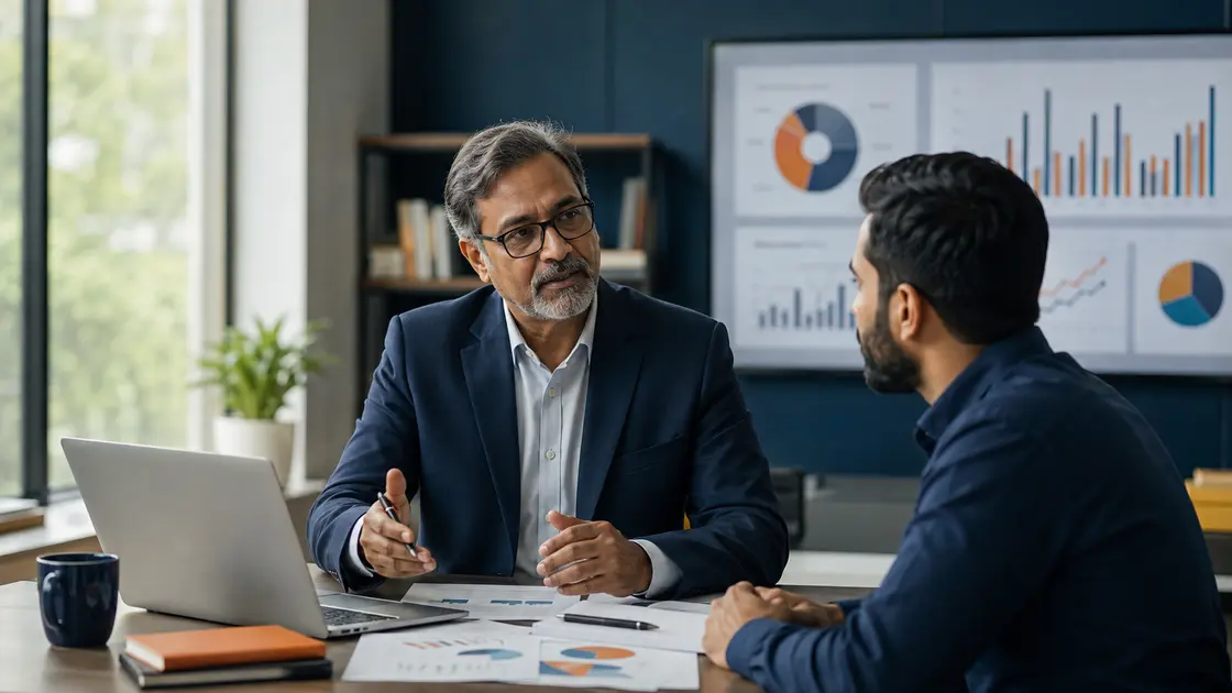 Finance adviser supporting a growing business with outsourced accounting